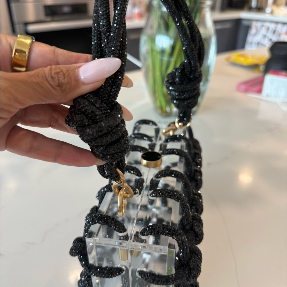 Cult Gaia Black Architectural Clutch - Picture 3 of 4
